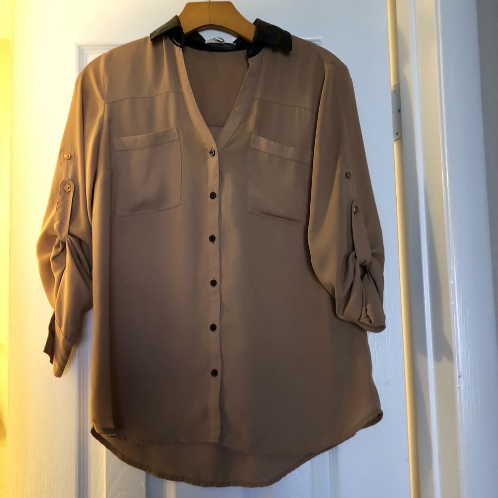 Express Tan Portofino Top